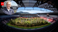 In 2019, artist Klaus Littmann filled an Austrian football stadium with 299 trees, turning it into a forest to show a future without forests