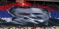 Serbian club unveil tifo of war criminal Ratko Mladic before Belgrade derby