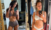 Vicky Pattison, 38, poses for candid swimwear snaps as she declares 'I want to have a baby'