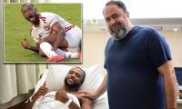 Nottingham Forest owner Evangelos Marinakis visits Olympiacos star in hospital after horror leg break