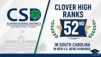 Clover High Ranks 52nd in South Carolina in New U.S. News Rankings