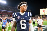 Ole Miss Coach Pete Golding Gives Trinidad Chambliss the Ultimate Compliment