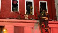 Electrical fire damages Northeast DC row home, displaces 2 Two people were displaced after an overnight fire damaged a two-story row home in Northeast Washington, D.C., according to D.C. Fire and EMS.Around 2:21 a.m. Mo