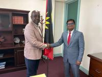 Indian Acting High Commissioner Holds CHOGM Talks with Antigua and Barbuda Officials