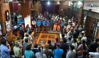 Tributes paid to Bhotekoshi flood victims with candlelight vigil at Tourism Board