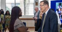Elder Gilbert testifies of Christ in his first apostolic visit to West Africa