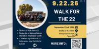 North Dakota veterans walk statewide Sept. 22 to raise awareness about veteran suicide