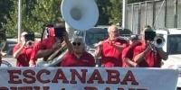 Escanaba City Band powers through downtown construction to lead Labor Day parade