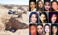 Chilling truth about New Mexico mass grave where dog found 11 bodies: Disturbing 'duct tape' footage and mysterious tracks in the dirt... as cop claims 'big d**k-measuring contest' derailed investigation