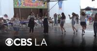 Thousands enjoy the Long Beach Greek Festival despite rainy weather