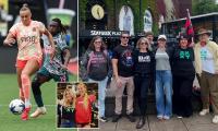 Women's soccer erupts in trans row as group of fans are ejected from NWSL clash over 'XX-XY' t-shirts... amid WNBA's ongoing culture war