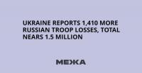 Ukraine Reports 1,410 More Russian Troop Losses, Total Nears 1.5 Million