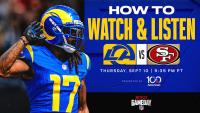 Los Angeles Rams vs. San Francisco 49ers: How to watch, listen to and live stream Week 1