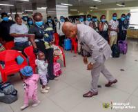 The final batch of 41 Ghanaians been evacuated by Government of Ghana from South Africa following...