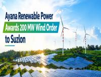 Suzlon Secures 200 MW Wind Order from Ayana Renewable Power