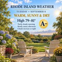 Rhode Island Weather for September 8, 2026