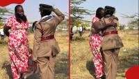 Kenyan mum hugs daughter after graduating as police officer, gives her mursik in lovely celebration