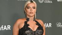 Bebe Rexha’s Plunging Luanda Bunjaku High-Slit Dress Is Fully See-Through