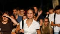 Spain's future queen starts university: Princess Leonor, 20, dresses down in jeans and a t-shirt at Universidad Carlos III in Madrid