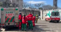 Patients and staff evacuated after huge fire breaks out at hospital in Buenos Aires