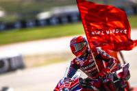Marc Marquez celebrates MotoGP triumph at Motorland Aragon on perfect weekend