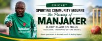 Cricket  and  Football Community  Mourns  “MANJAKER”