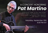The Iridium to Honor Jazz Guitar Legend Pat Martino with All-Star Tribute Concert, September 19