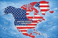 Trump published a map on which all of North and Central America, as well as Iceland, are included in the USA