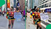 "Our sports ambassador": Bafana Bafana beauty represents the Springboks in America, SA proud
