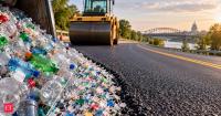 In 2021, Missouri added just 1% waste plastic to a two-mile road, that tiny share consumed 10 tons, equal to 750,000 soda bottles