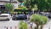 Gun violence rocks Brit holiday hotspot as victim shot in leg outside hotel weeks after man killed in same resort