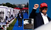 Trump honors 9/11 first responders and unveils massive 16,900-pound steel beam recovered from World Trade Center on White House lawn