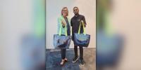 Local Artist Designs HSBC Ocean Tote Bags