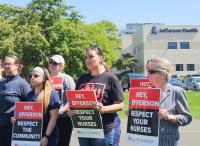 More than 200 registered nurses at Jefferson Health in Greater Philadelphia announce plans to unionize