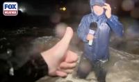 Fox Weather Reporter Nearly Gets Swept Away By Ocean Wave While Covering Hurricane in Hawaii