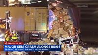 Chicago truck driver seriously hurt in crash with semi carrying Amazon packages on I-80/94: Police