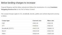Tropical Shipping Raises Belize Landing Charges Starting October 4