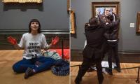 Pro-Palestine activists found guilty of criminal damage after targeting Picasso masterpiece 'Motherhood' in National Gallery and hurling red paint on floor are spared jail