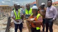 Techiman 24-hour market project on course as Regional Minister inspects work, hails construction quality