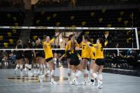 Iowa volleyball upsets rival Iowa State with 3-0 sweep in Ames
