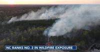 North Carolina ranks No. 2 for buildings exposed to wildfire