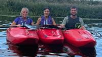 Kayak challenge down croc-filled African river for dogs' home charity