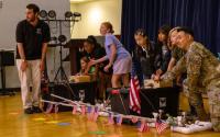 Paper rockets help Space Force guardians teach STEM lessons in South Korea