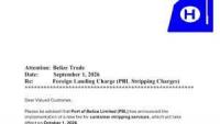 Port of Belize ups the landing fees for importers starting October 1 
