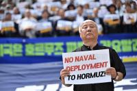 ‘Do not join war of aggression’: South Koreans protest possible troop deployment to Hormuz, call conflict ‘illegal’