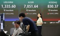 Seoul shares end higher on chip gains despite Middle East tensions