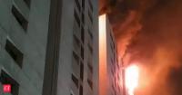 Blaze erupts in Surat textile market; several shops damaged, firefighter injured