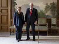 Former Swiss president attends funeral of Norway’s King Harald V in Oslo