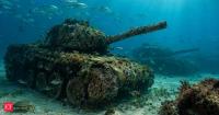 New Jersey sank 397 obsolete army tanks and armored vehicles from 1994 to 1997 in 40 to 140 feet of water; a five-year study found 432,000 animals of 145 species per square metre of reef habitat