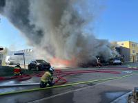 Person dies in fire at Swiss commercial building